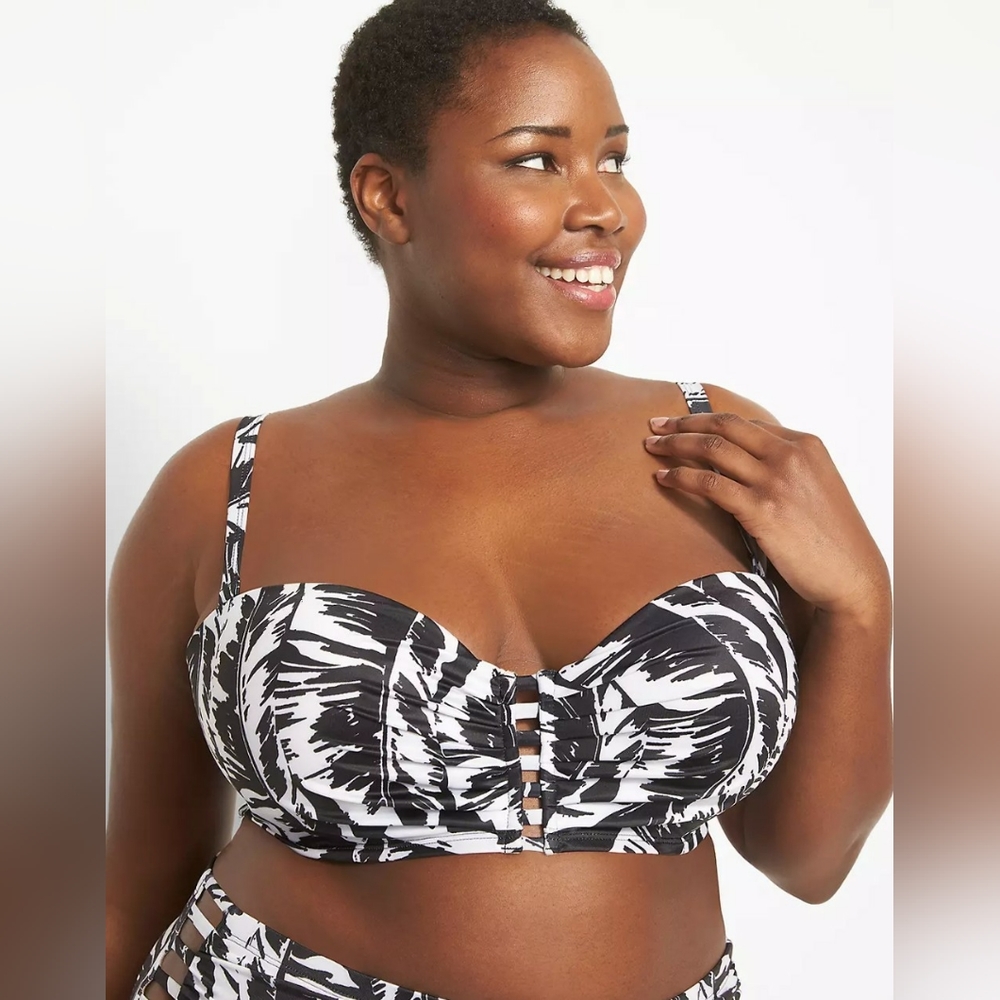 Lane Bryant Cacique Bikini Top Only NWT